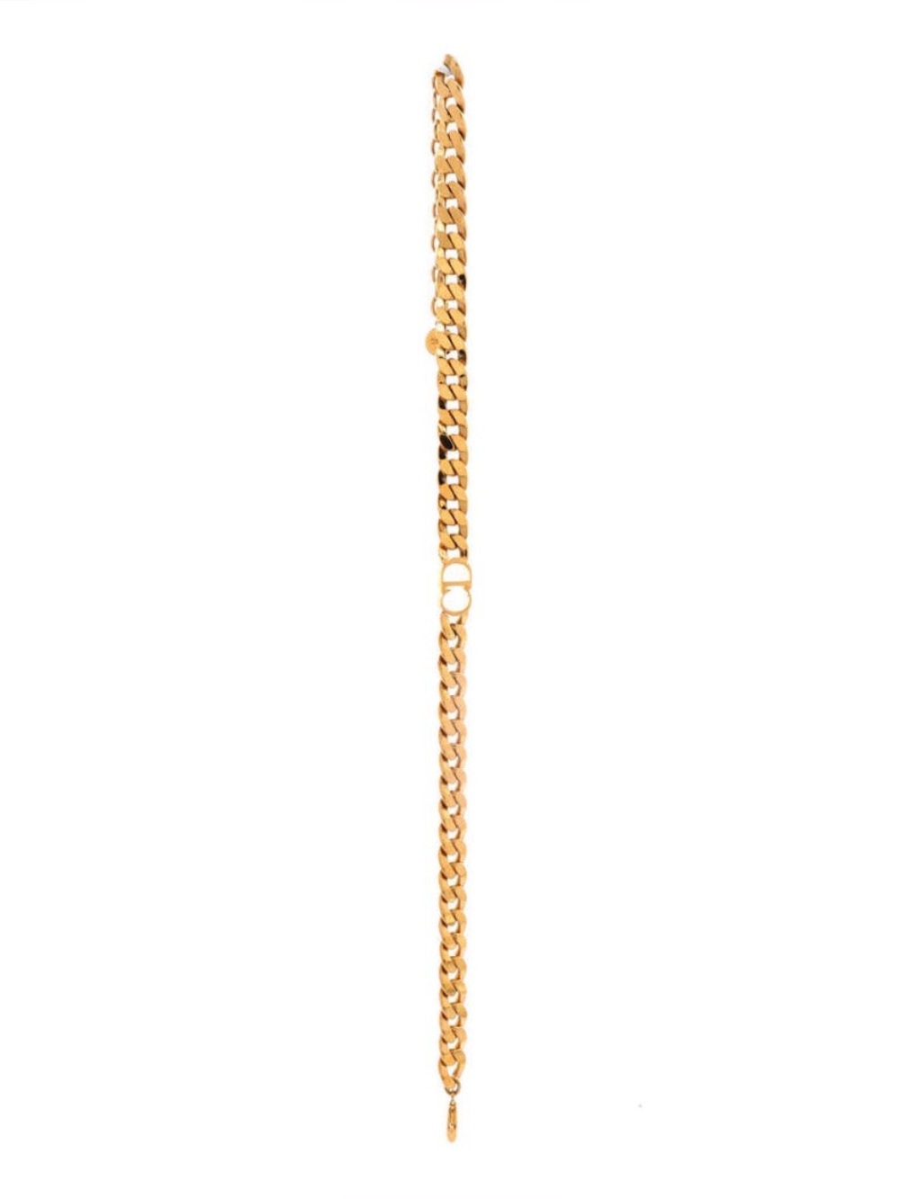 CHRISTIAN DIOR Danseuse Etoile Chain Choker Necklace Gold - Picture 8 of 17